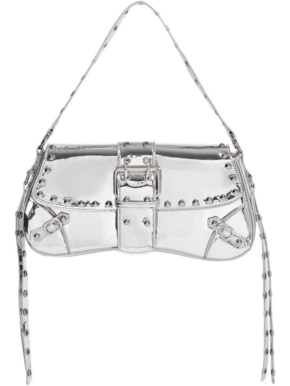 Chic Y2K PU Leather Clutch Shoulder Bag - Stylish Small Purse for Women